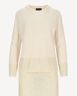 Kremowy komplet z wełny Cristallo - Image #4