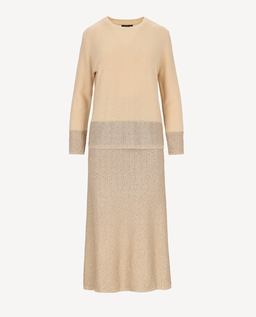 Beżowy komplet z wełny Cristallo - Image #1