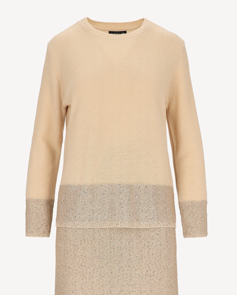 Beżowy komplet z wełny Cristallo - Image #2