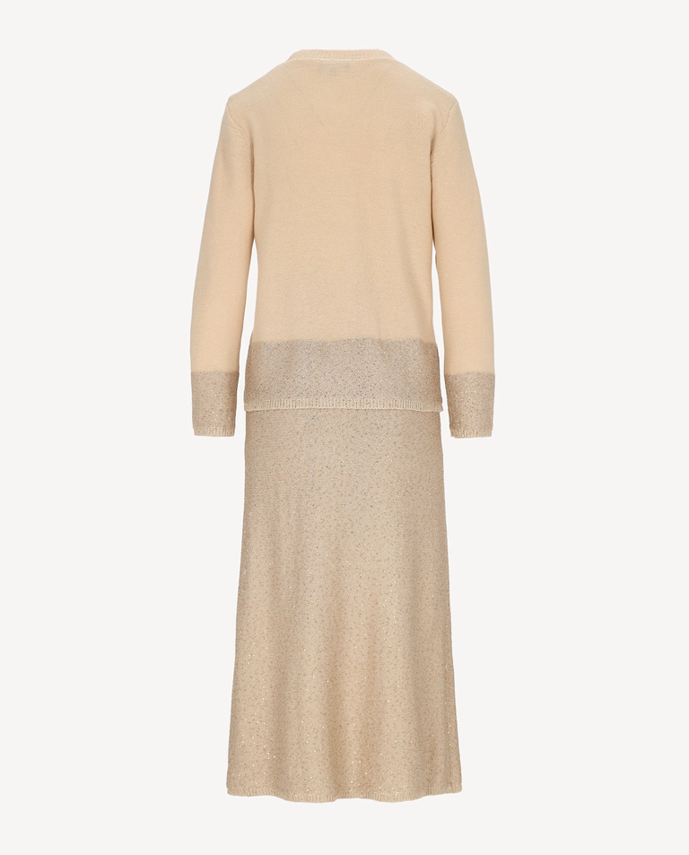 Beżowy komplet z wełny Cristallo - Image #3