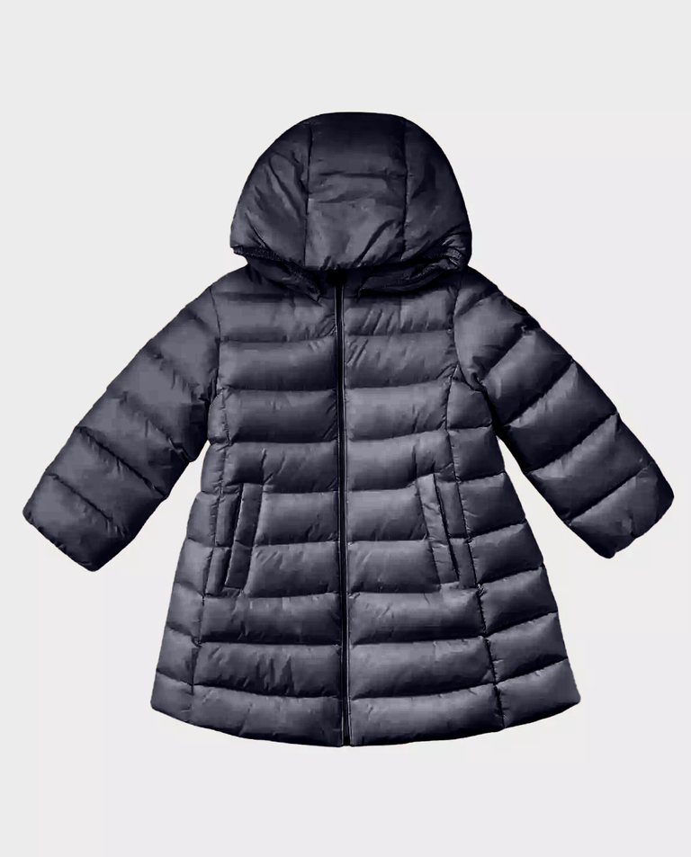 Pikowany płaszcz z kapturem 0-3 lat