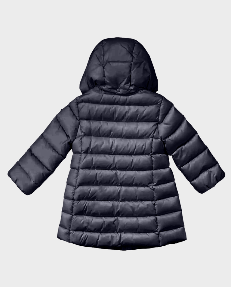Pikowany płaszcz z kapturem 0-3 lat