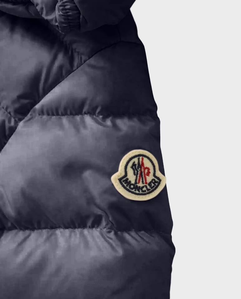 Pikowany płaszcz z kapturem 0-3 lat - Image #2