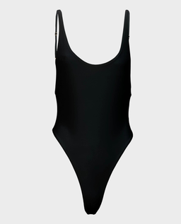 Czarne body z wysokim stanem Miya - Image #0