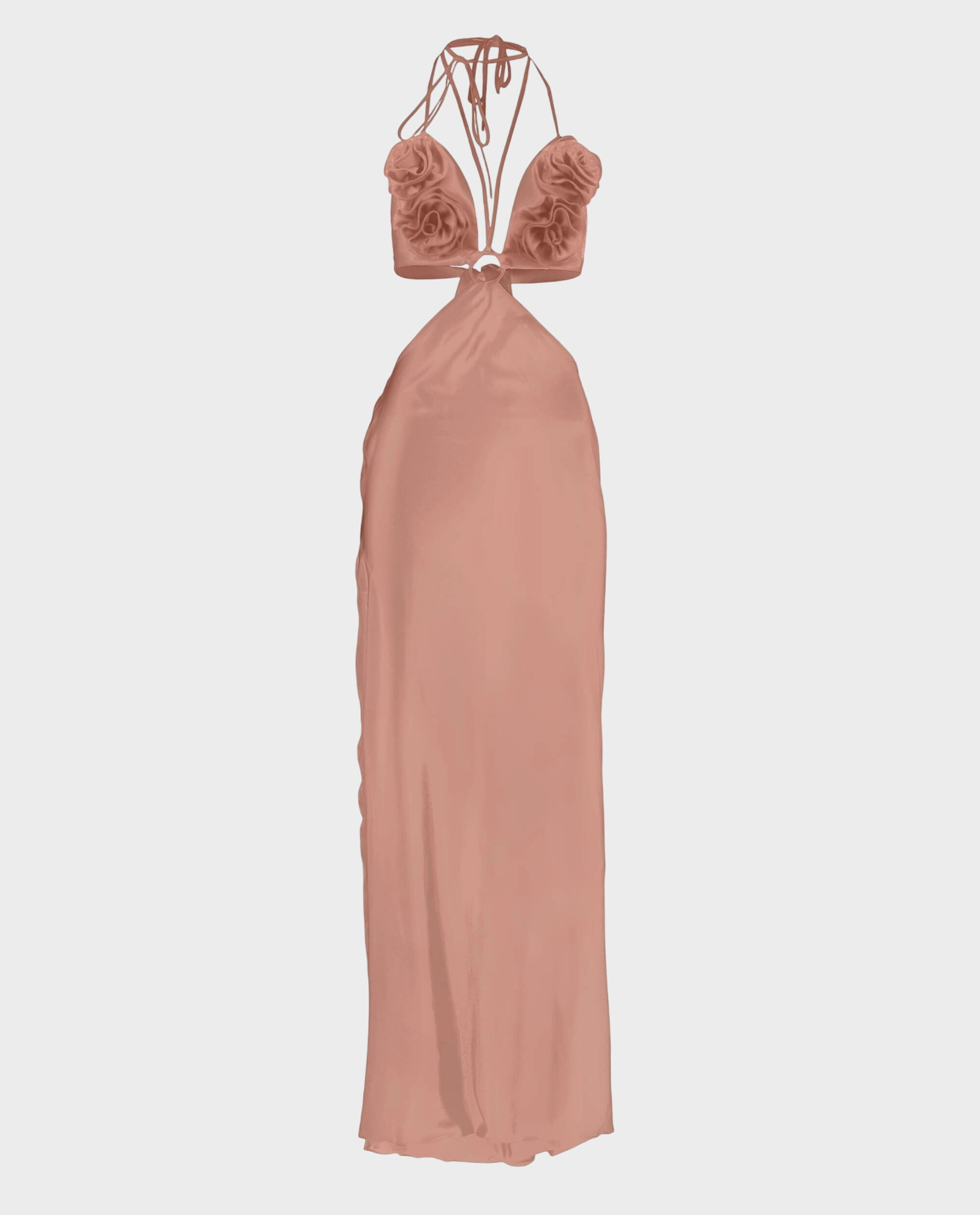 Różowa sukienka z kwiatową aplikacją Morgan - Image #0