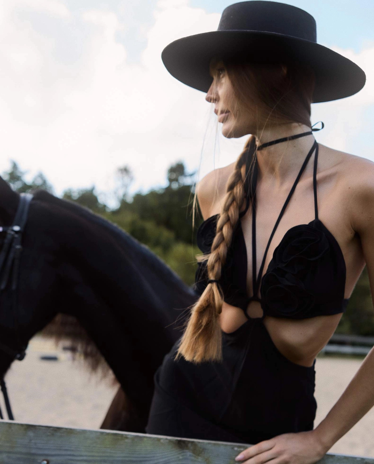 Jedwabna mini sukienka Morgan - Image #4