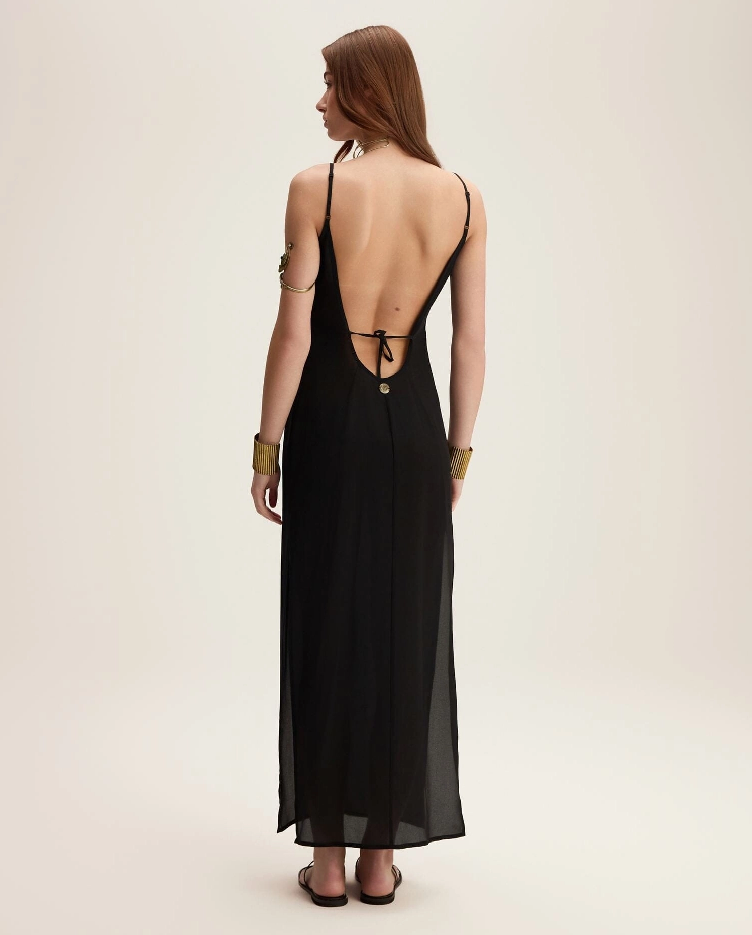 Jedwabna sukienka z odkrytymi plecami Night Dream - Image #1