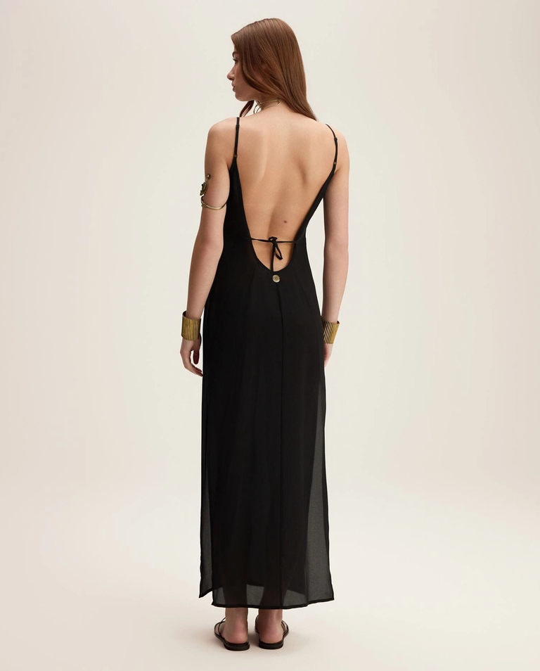 Jedwabna sukienka z odkrytymi plecami Night Dream