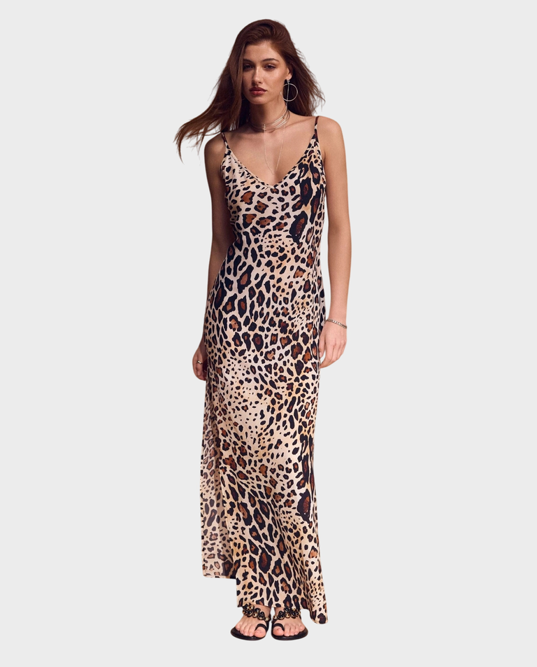 Jedwabna sukienka z printem Night Dream