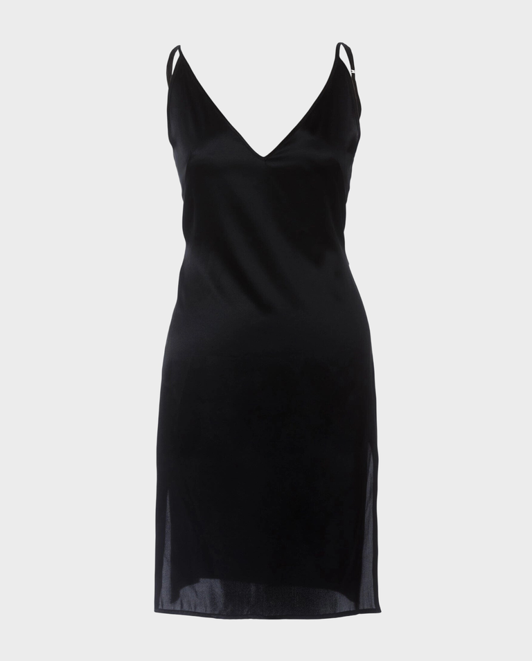 Czarna mini sukienka z jedwabiu Night Dream