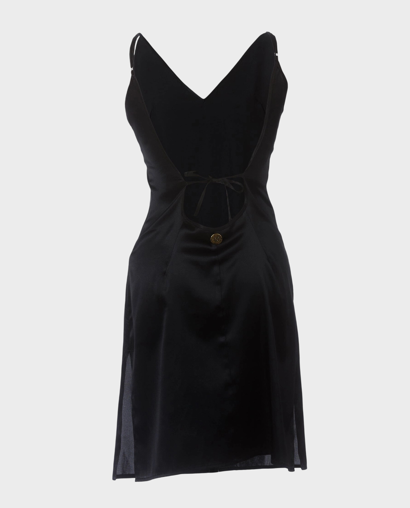 Czarna mini sukienka z jedwabiu Night Dream - Image #1