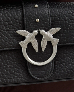 Czarna skórzana torebka mini Love Bag Slouchy - Image #2