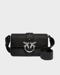 Czarna skórzana torebka mini Love Bag Slouchy - Image #0