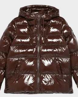 Czekoladowa kurtka Eleodoro Caban - Image #1