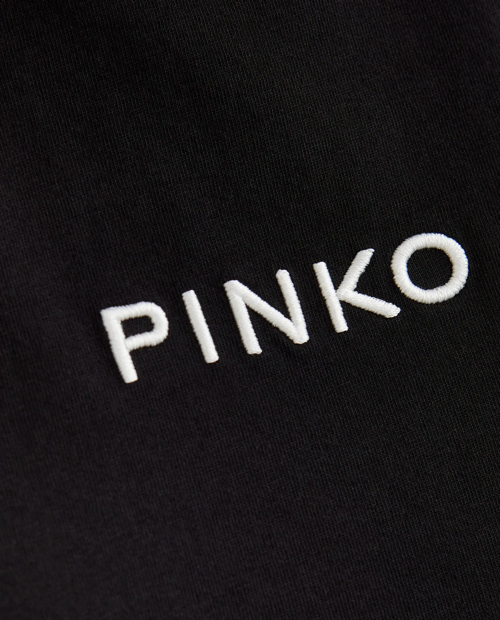 Czarny t-shirt z kontrastowym logo - Image #3