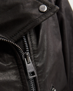Czarna kurtka skórzana Valery - Image #3