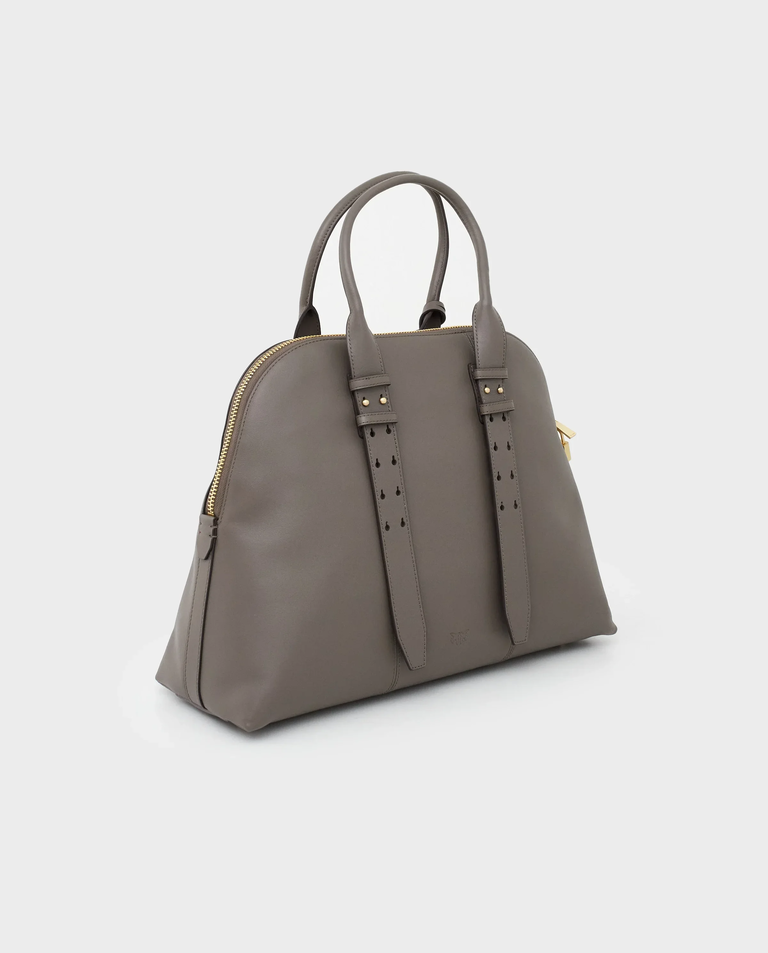 Duża szara torebka Bowling Bag - Image #2