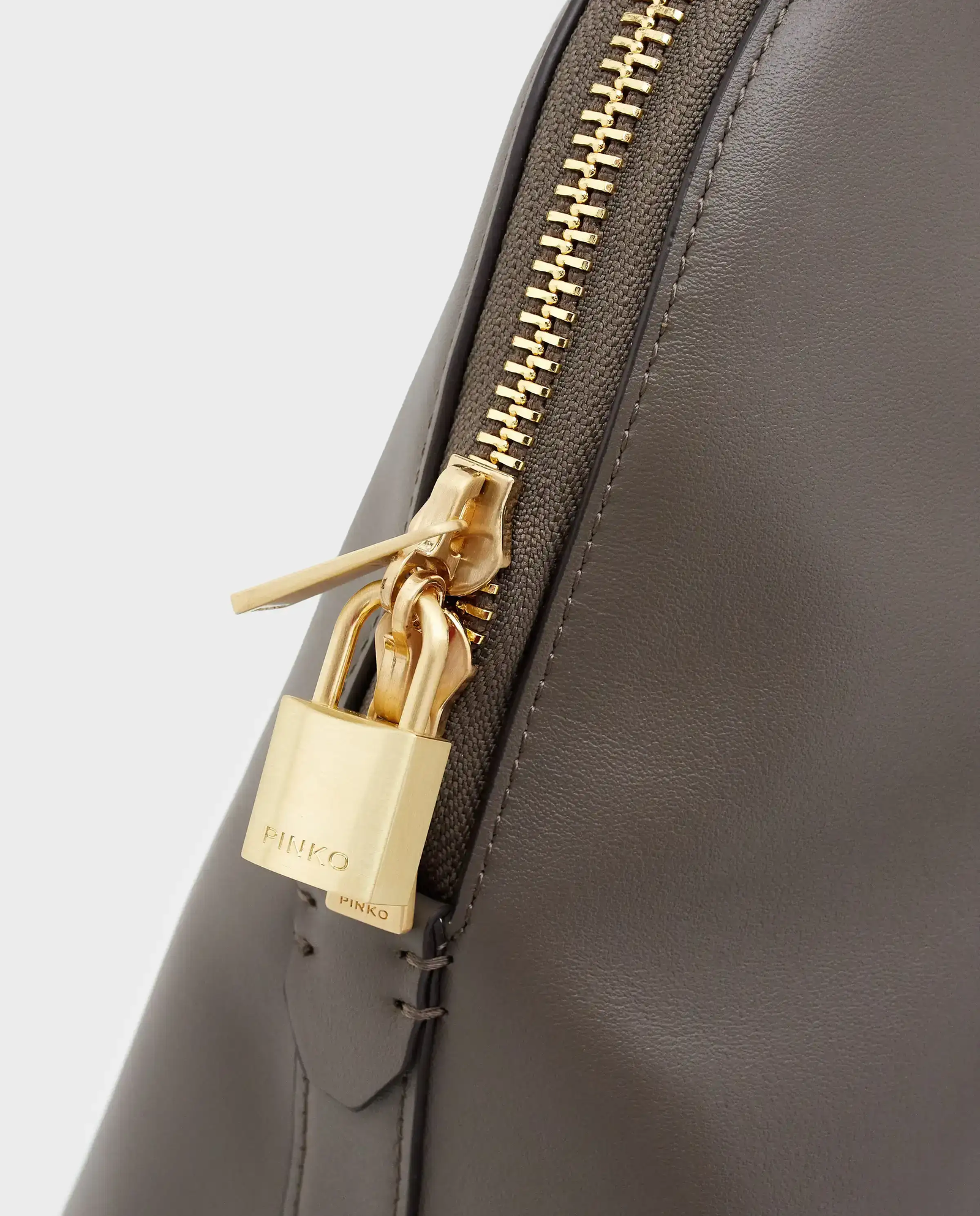 Duża szara torebka Bowling Bag - Image #3