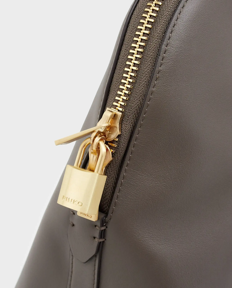 Duża szara torebka Bowling Bag - Image #3