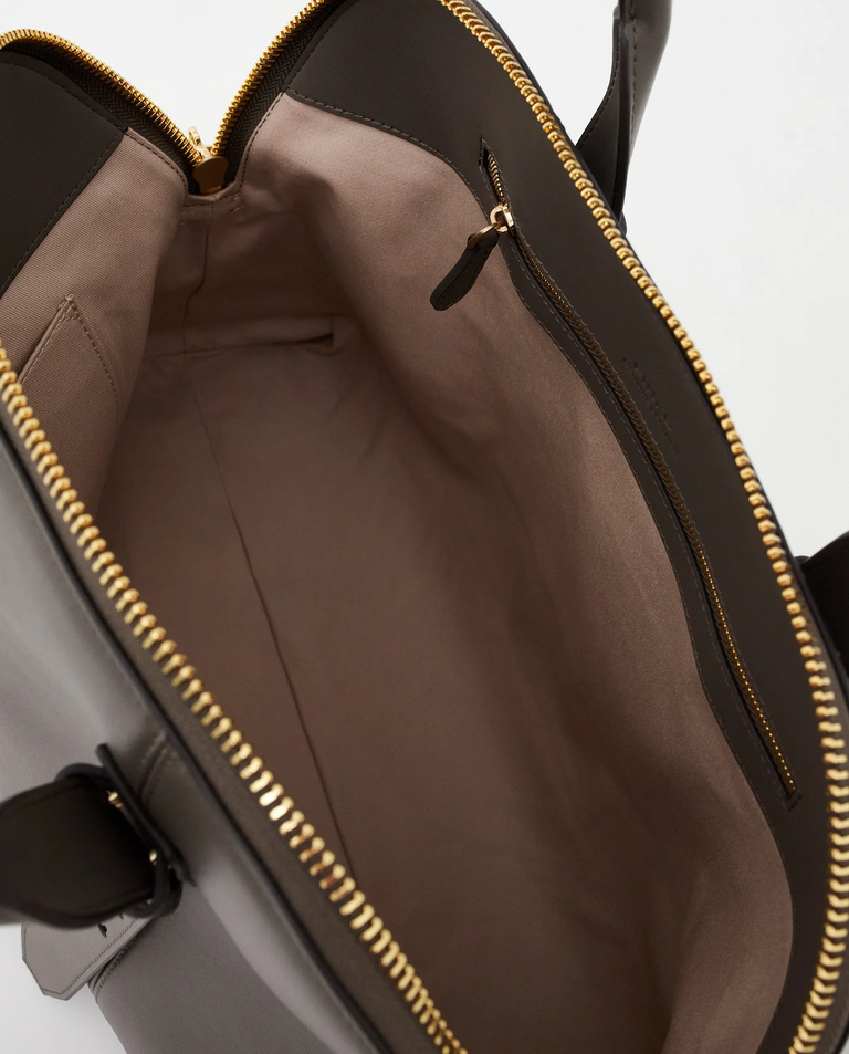 Duża szara torebka Bowling Bag - Image #4