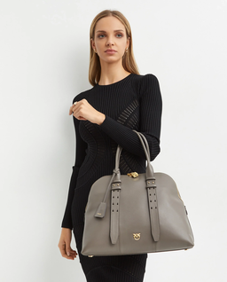 Duża szara torebka Bowling Bag - Image #1