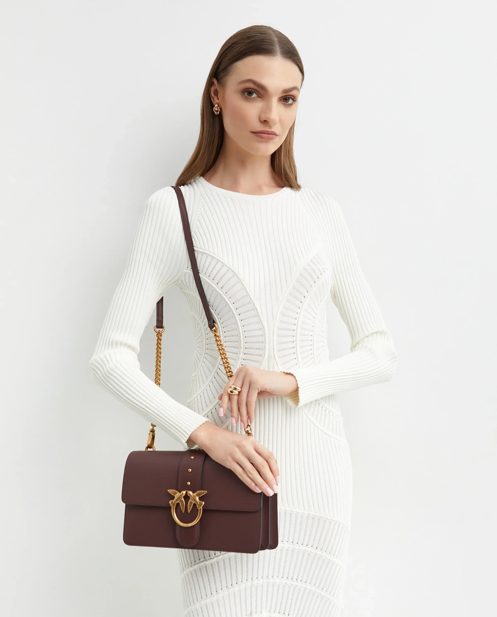 Bordowa torebka Love One Classic St. Cl - Image #1