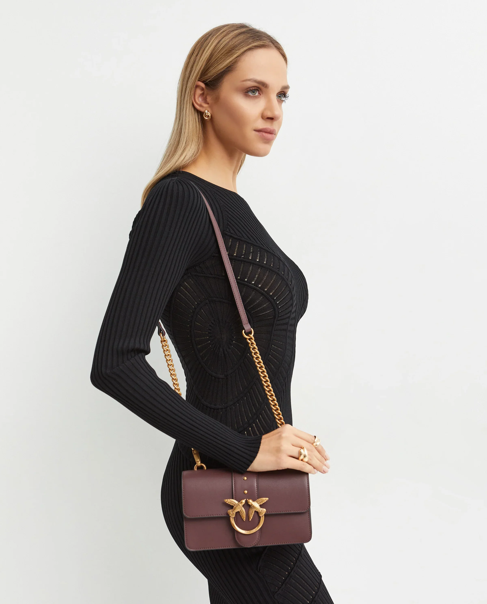 Bordowa torebka Love One Mini St. Cl - Image #1