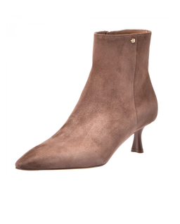 Zamszowe botki na szpilce - Image #2