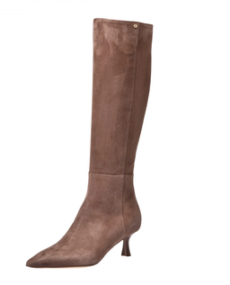 Zamszowe kozaki na szpilce - Image #2