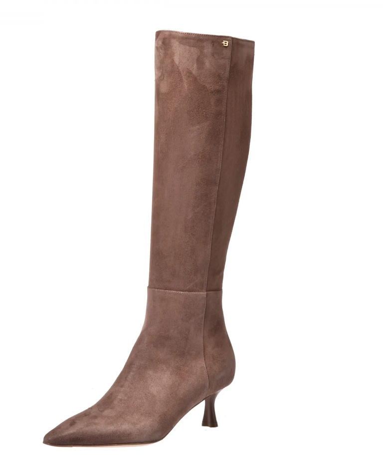 Zamszowe kozaki na szpilce - Image #2