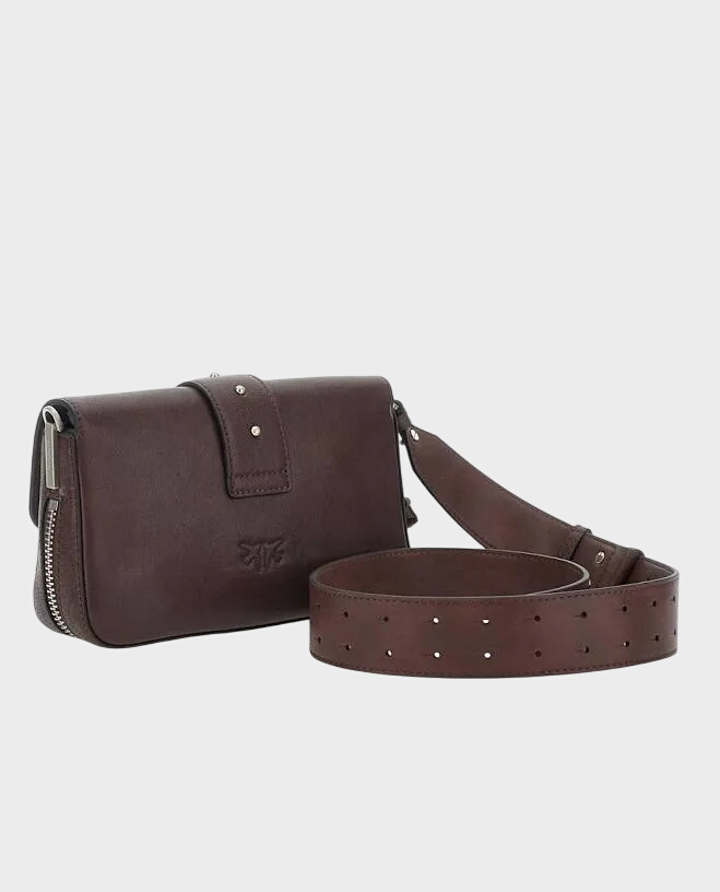 Bordowo-brązowa torebka Love One Slouchy Mini - Image #1