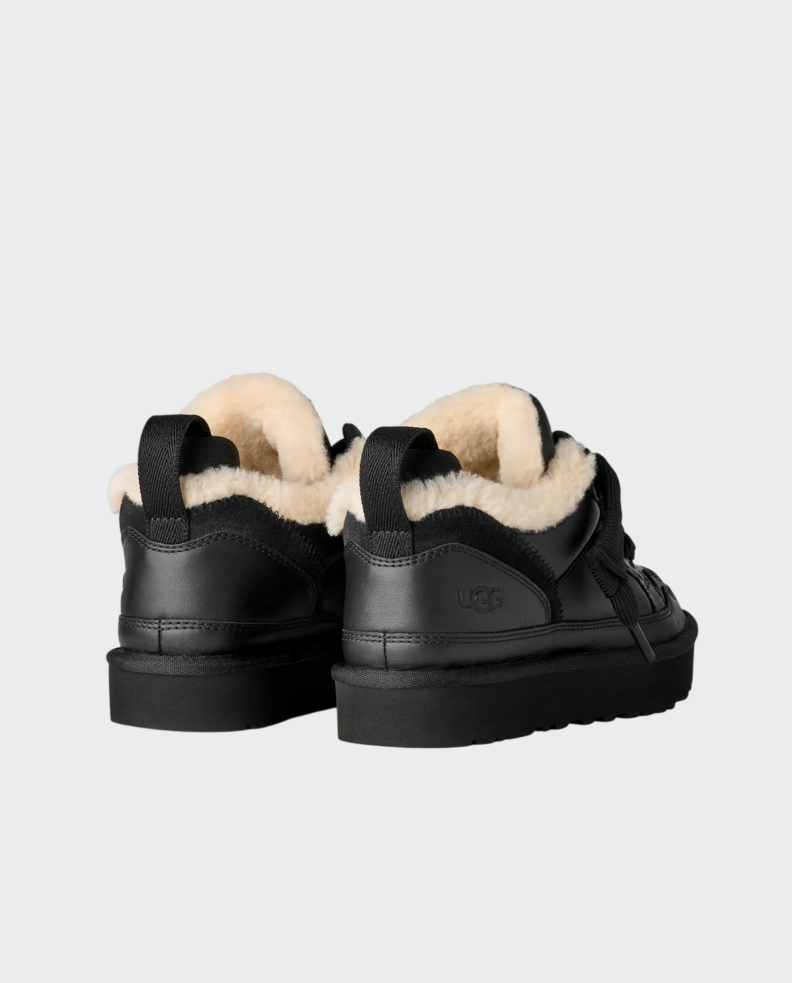 Czarne skórzane sneakersy Lowmel - Image #2