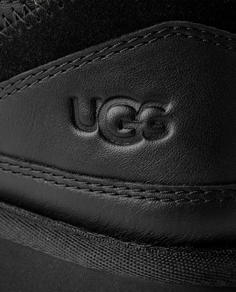 Czarne skórzane sneakersy Lowmel - Image #3