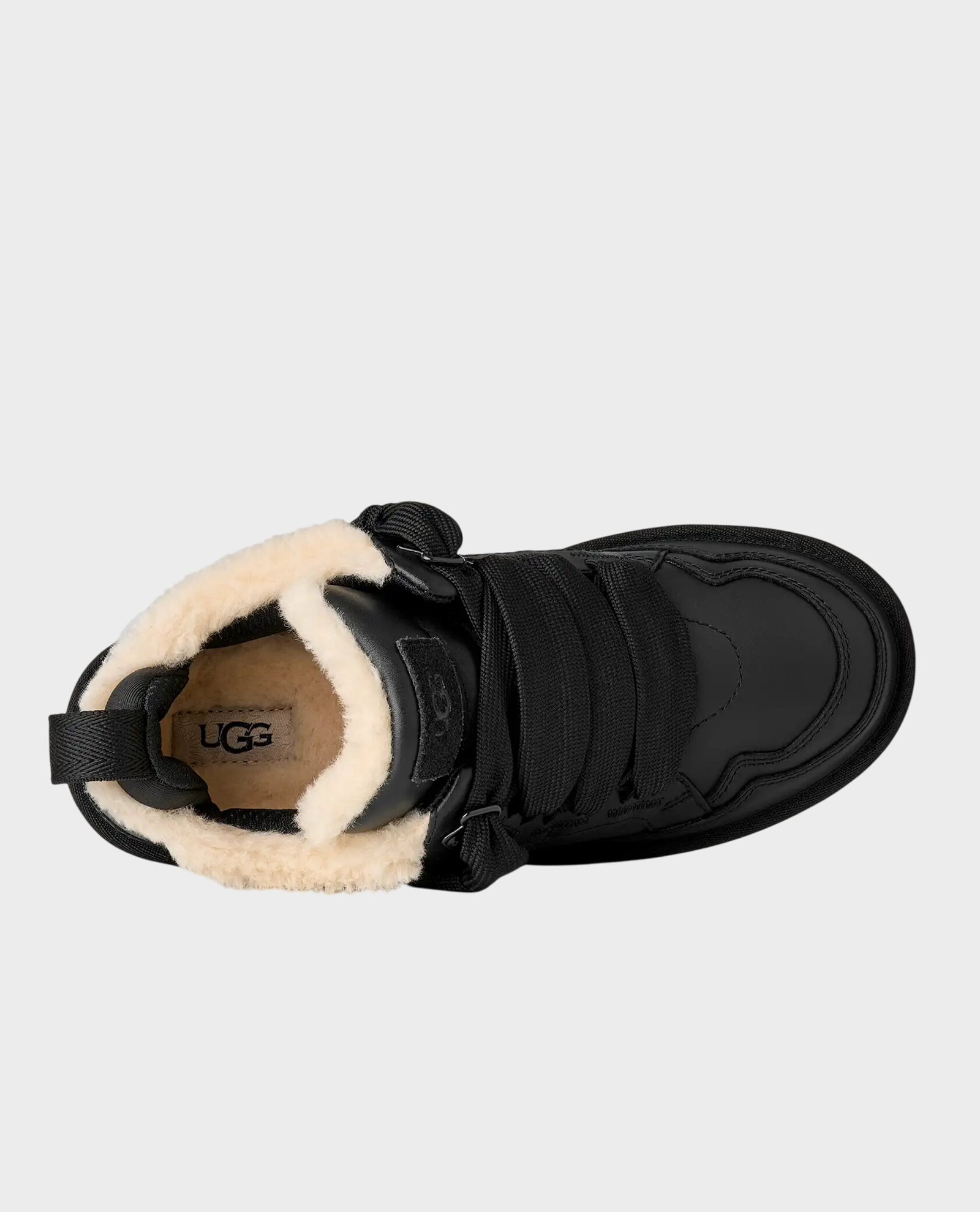 Czarne skórzane sneakersy Lowmel - Image #4