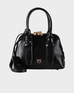 Czarna skórzana torebka Bowling Bag Zip Mini - Image #0