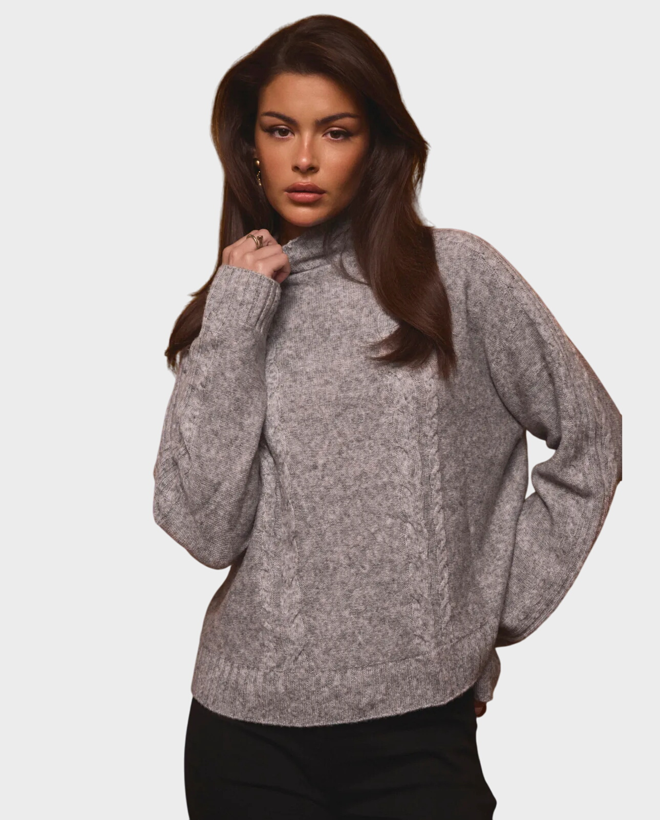 Szary sweter z wełną Carole - Image #0