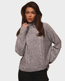 Szary sweter z wełną Carole - Image #0