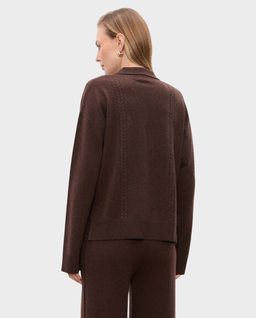 Brązowy sweter Emma - Image #2