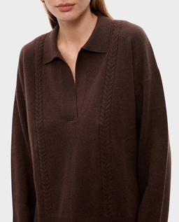 Brązowy sweter Emma - Image #3