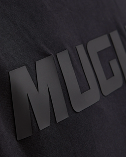 Czarna koszulka Mugler Logo T-Shirt - Image #6