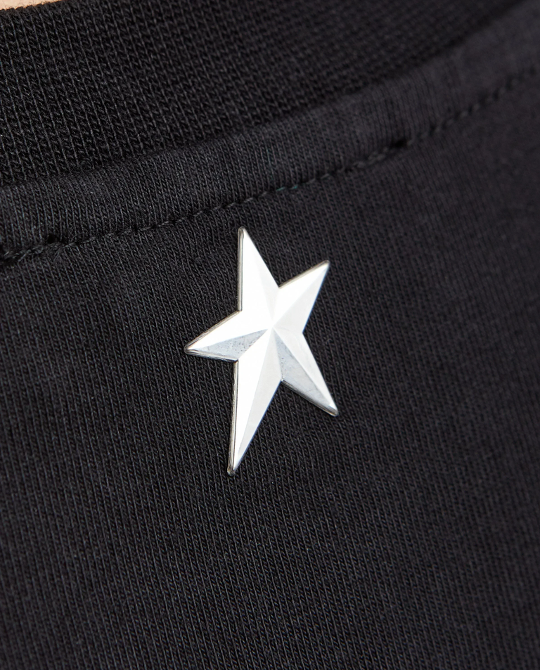 Czarna koszulka Mugler Logo T-Shirt - Image #7