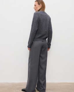 Szare wełniane spodnie Paul - Image #3