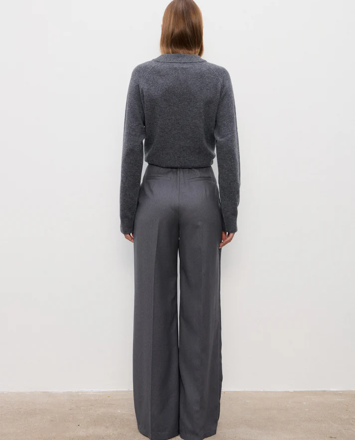 Szare wełniane spodnie Paul - Image #2