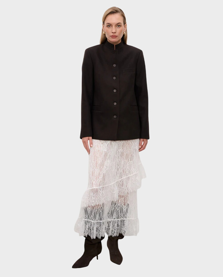 Biała spódnica z koronki Rome - Image #2