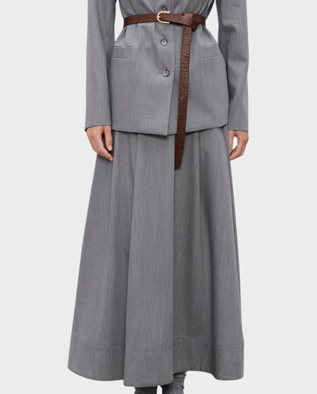 Szara wełniana spódnica Kristen