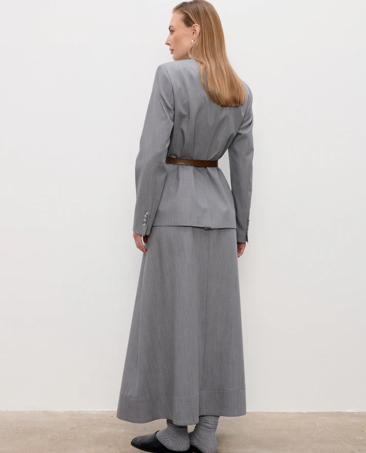 Szara wełniana spódnica Kristen - Image #2