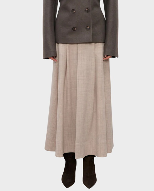 Beżowa wełniana spódnica Kristen - Image #0