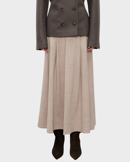 Beżowa wełniana spódnica Kristen - Image #0