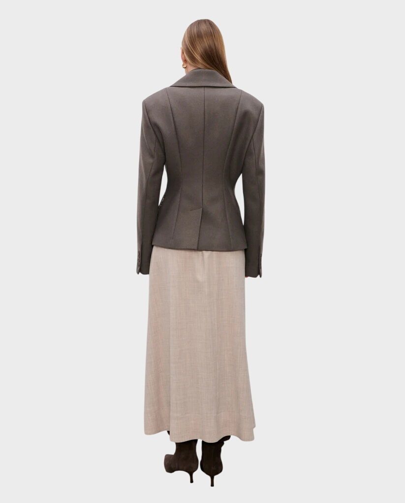 Beżowa wełniana spódnica Kristen - Image #2