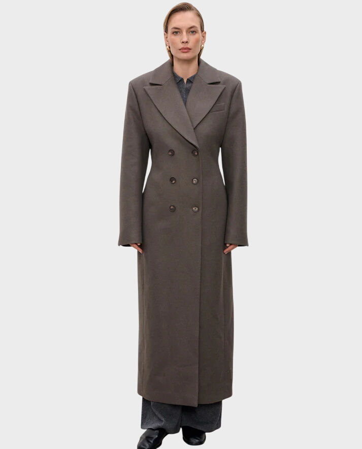 Ciemnoszary płaszcz Takuya